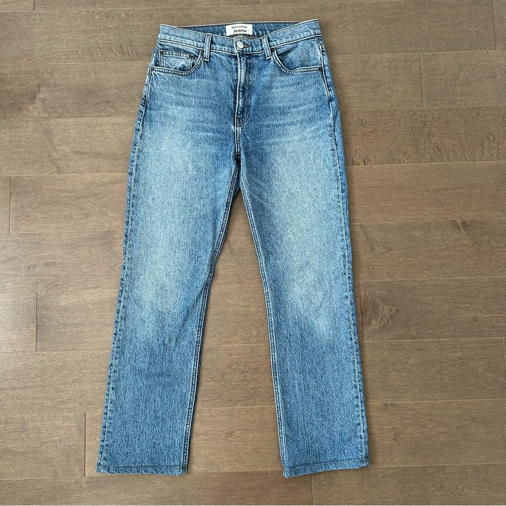 REFORMATION Liza High Rise Straight Jeans
